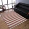 Rugsotic Carpets Hand Woven Flat Weave Kilim Wool Area Rug Contemporary Cream Pink D00107